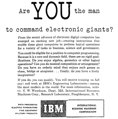 Are YOU the man to command electronic giants?